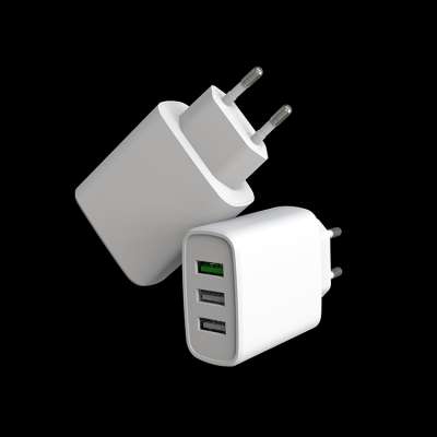 18W 2.4A portable USB charger QC 3.0 fast wall charger for Samsung Galaxy phone