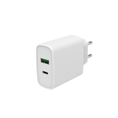 Dual 18W port USB Type c wall charger original cargador fast charging USB PD charger for Samsung Apple iPhone