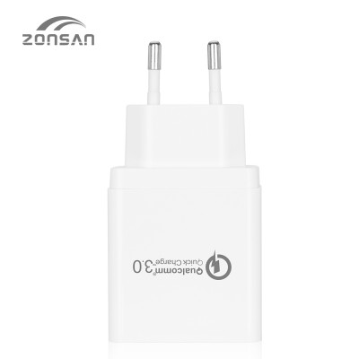 CE OEM mobile phone qualcomm quick charge 3.0 wall charger qc3.0 qc 3.0 smart android usb fast charging charger