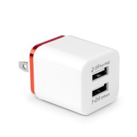 wholesale universal 2 ports usb travel charger adapter 5v 2.1A US pulg quick fast wall charger For iPhone iPad Samsung