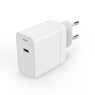 Small size EU US KC plug single port type C PD 45w PPS QC 3.0 mobile charger battery pd wall charger